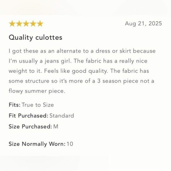 NWT Size S -Anthropologie 100% Cotton Embroidered Skirty Culottes (NWT US$ 128) - Picture 7 of 12